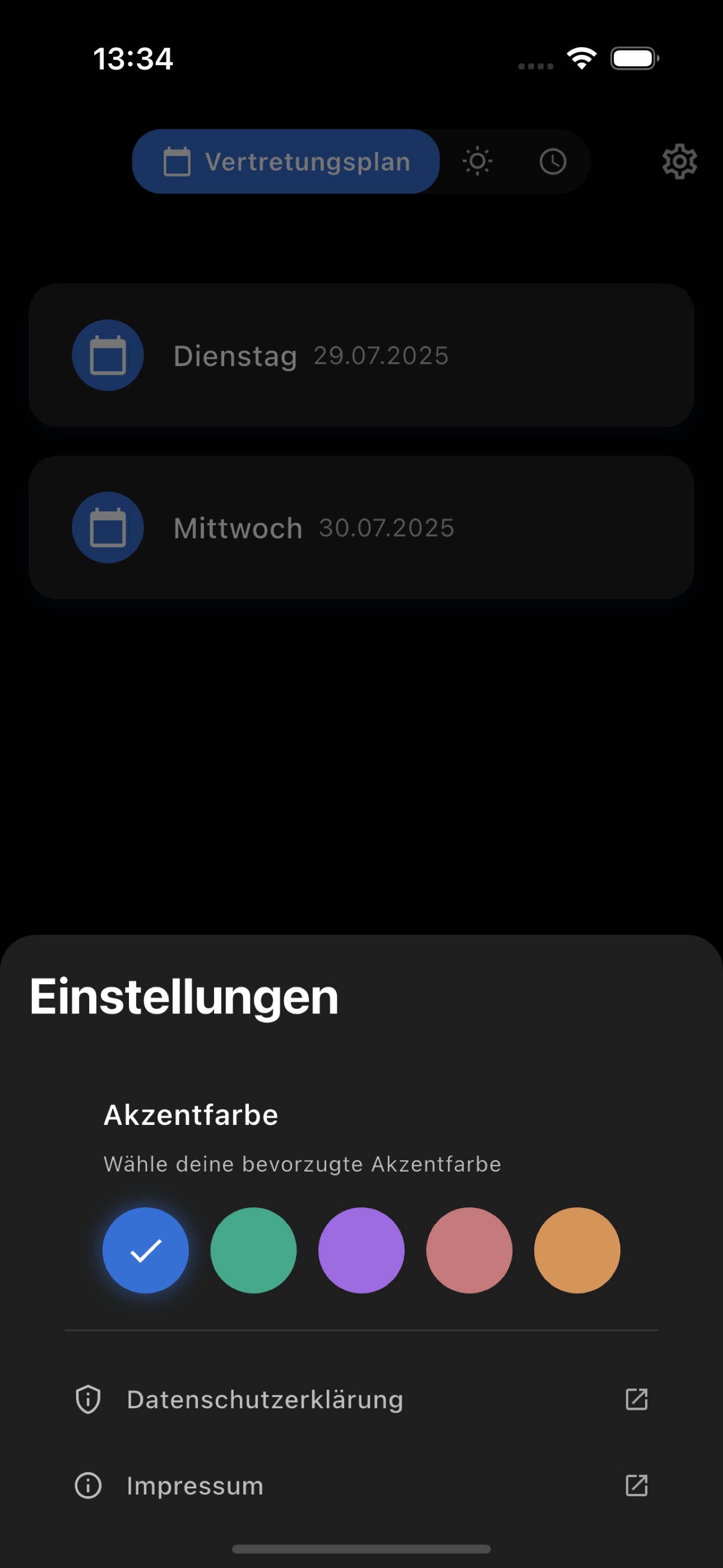 LGKA+ Settings Screen